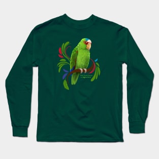 White Fronted Amazon Parrot Long Sleeve T-Shirt